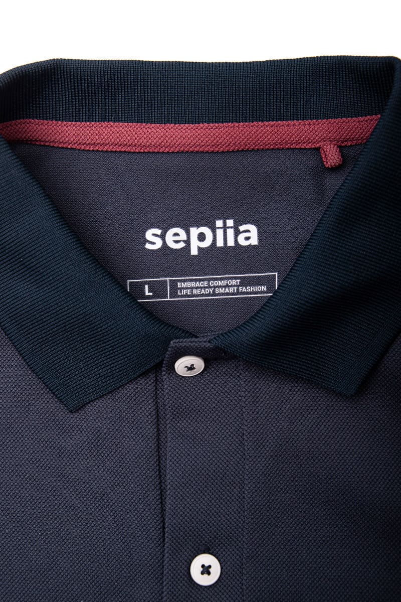 Polo de homem Ranger azul marinho de manga curta