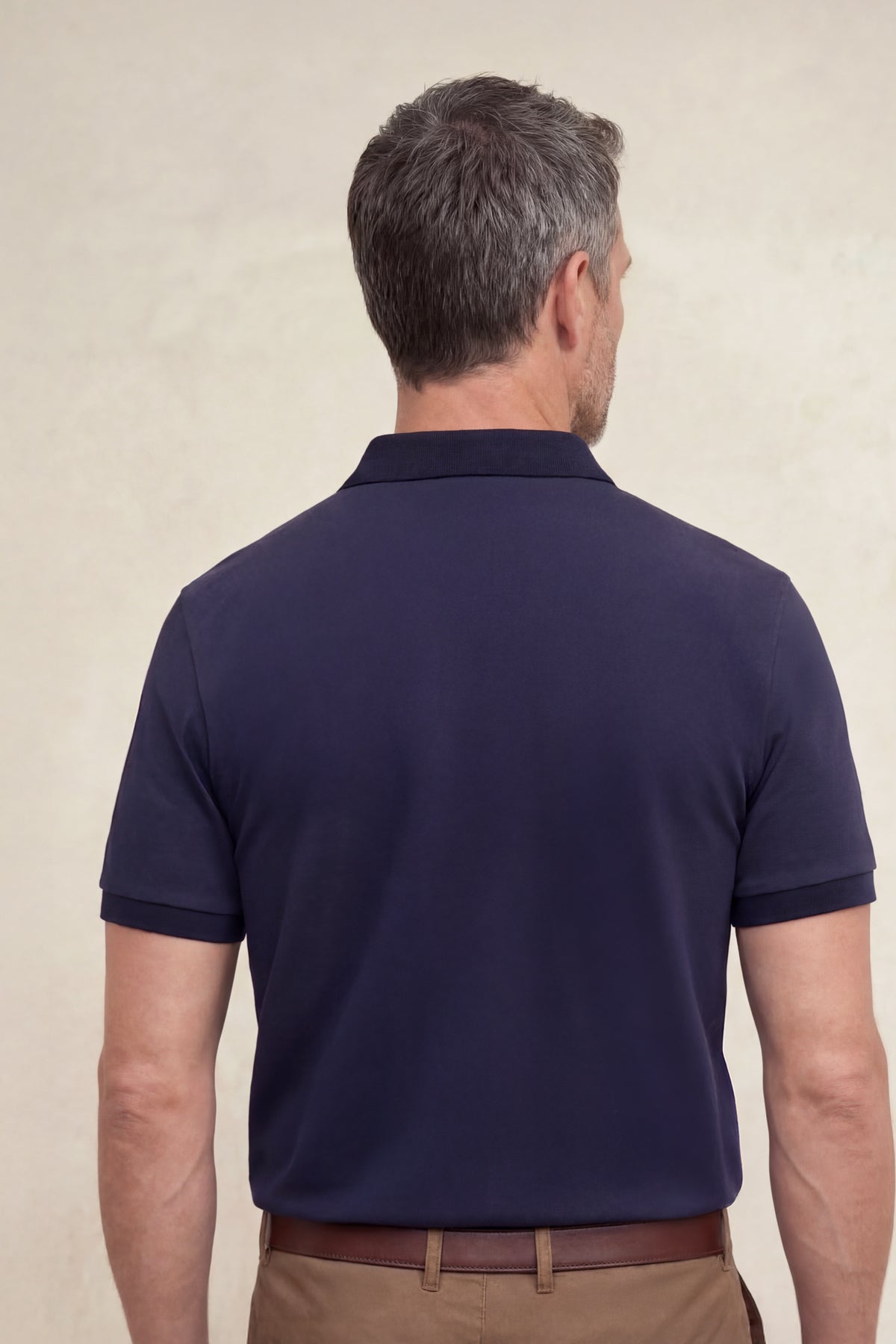 Polo de homem Ranger azul marinho de manga curta