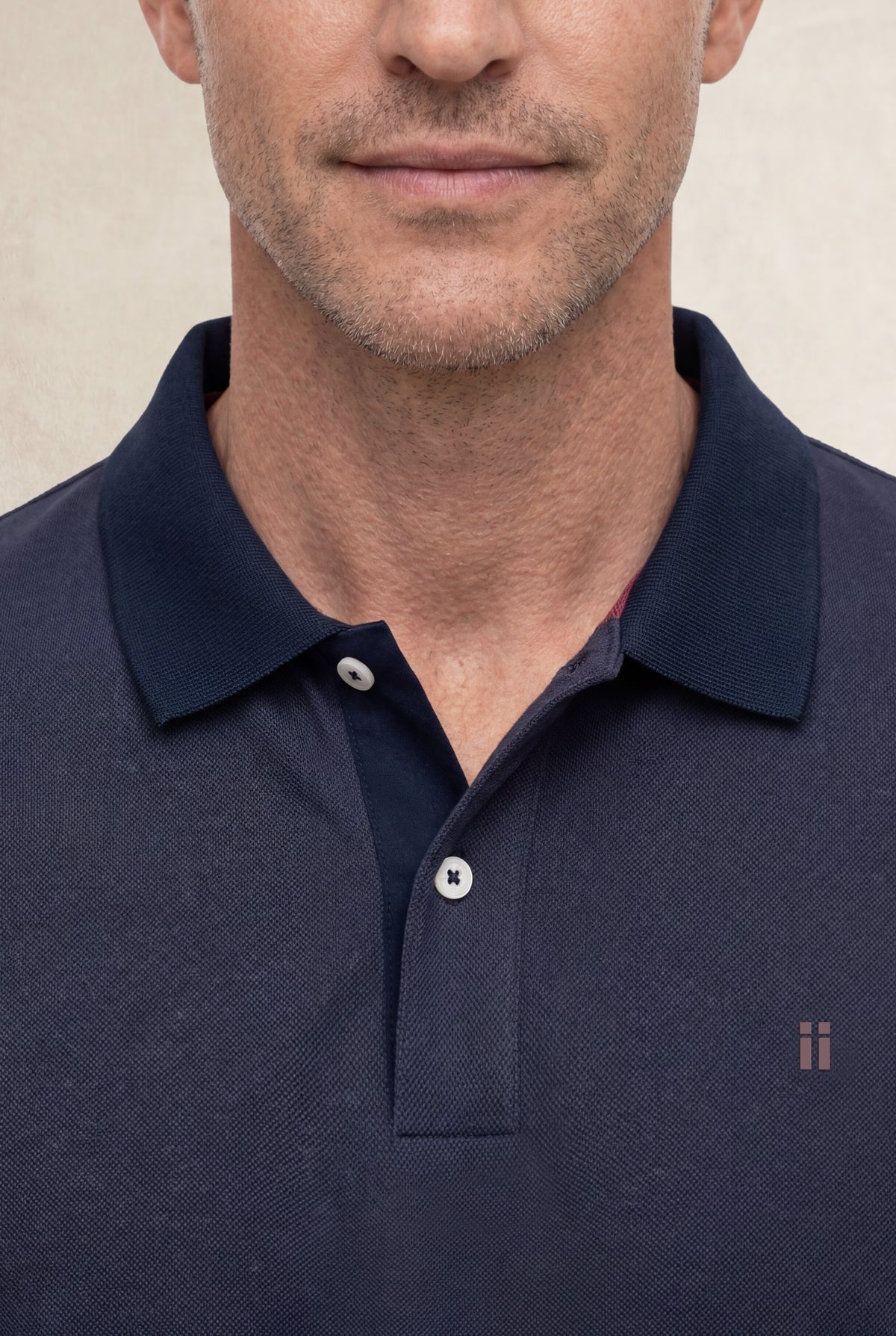 Polo de homem Ranger azul marinho de manga curta