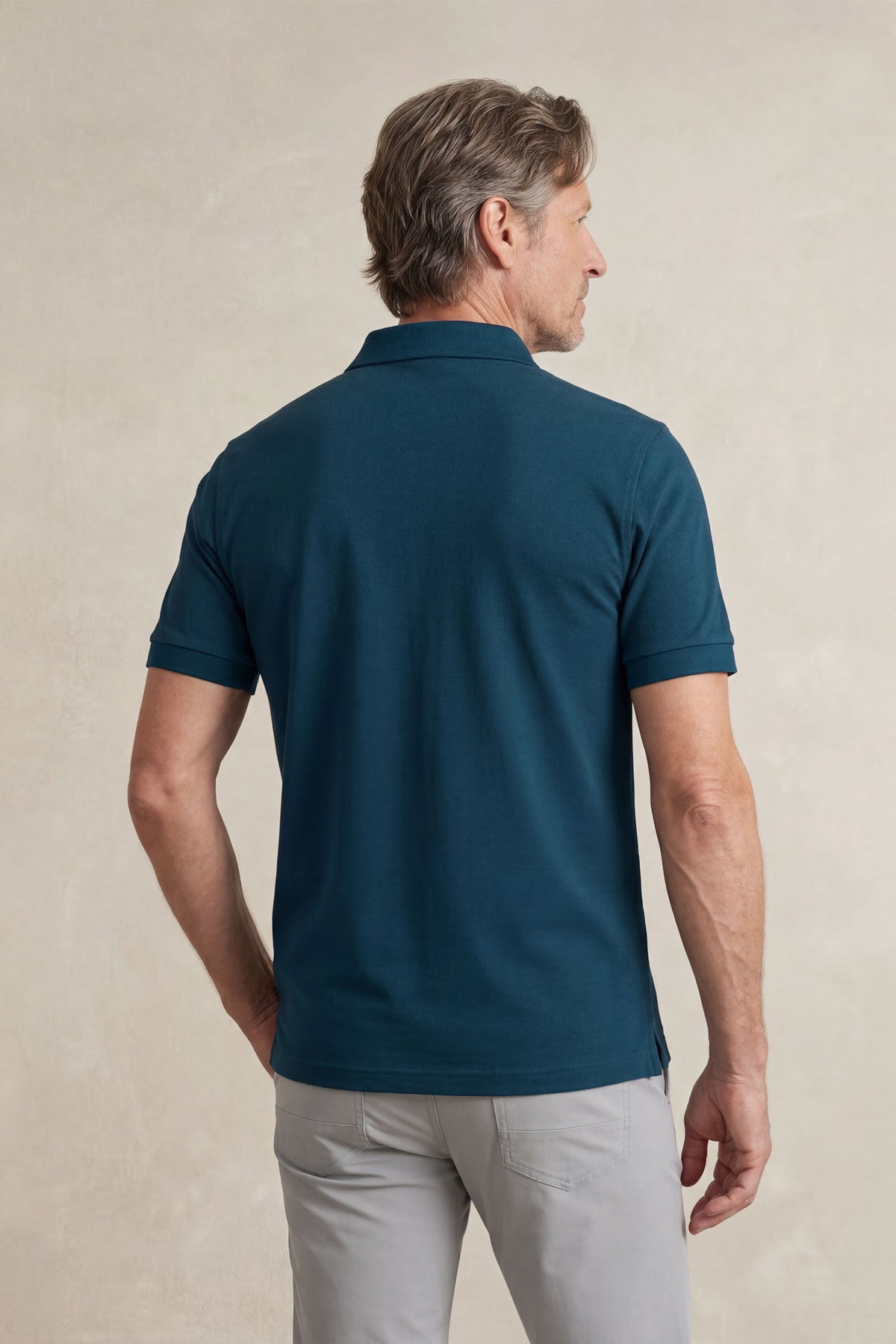 Polo manga corta hombre azul neptuno Ranger