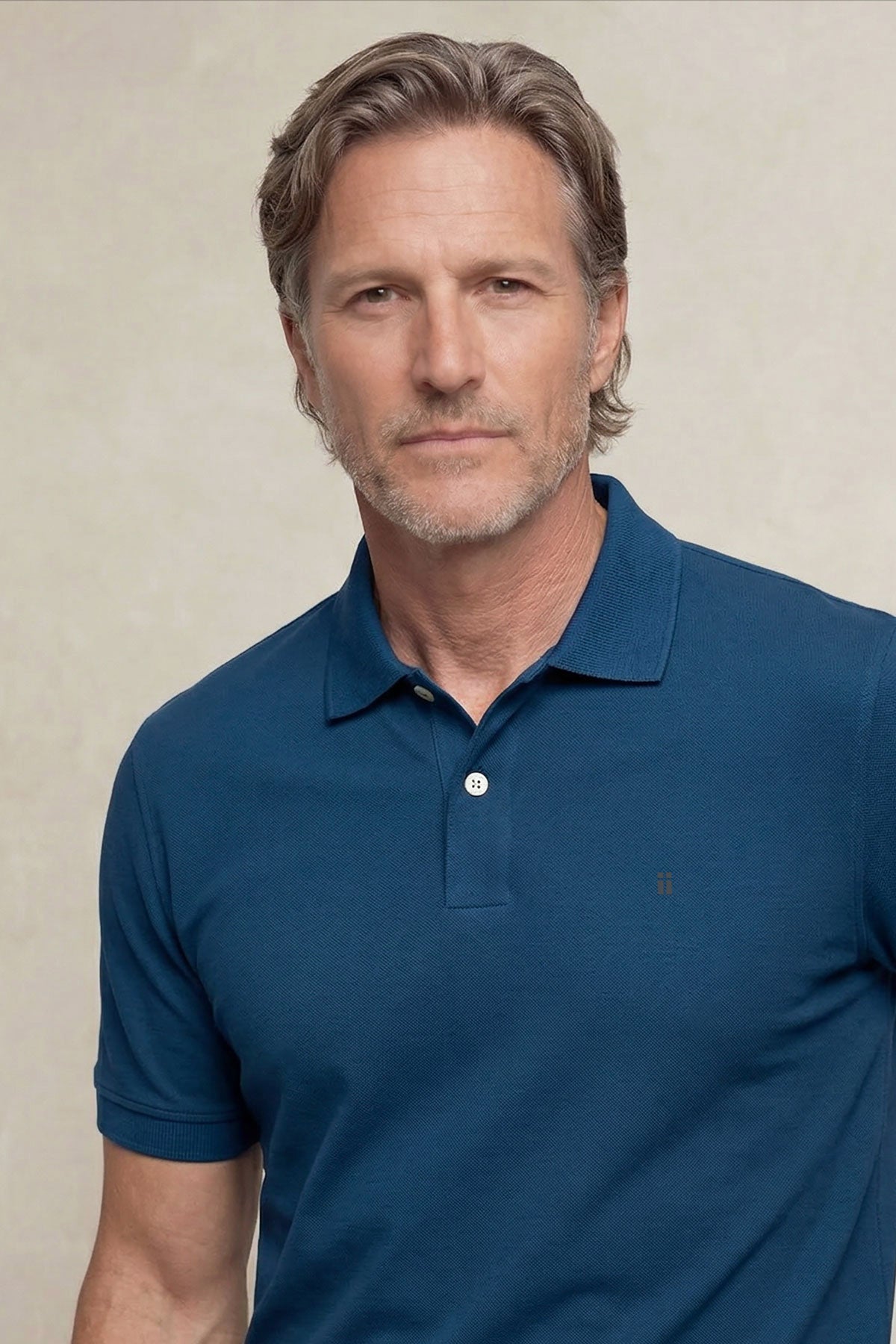 Polo manga corta hombre azul neptuno Ranger