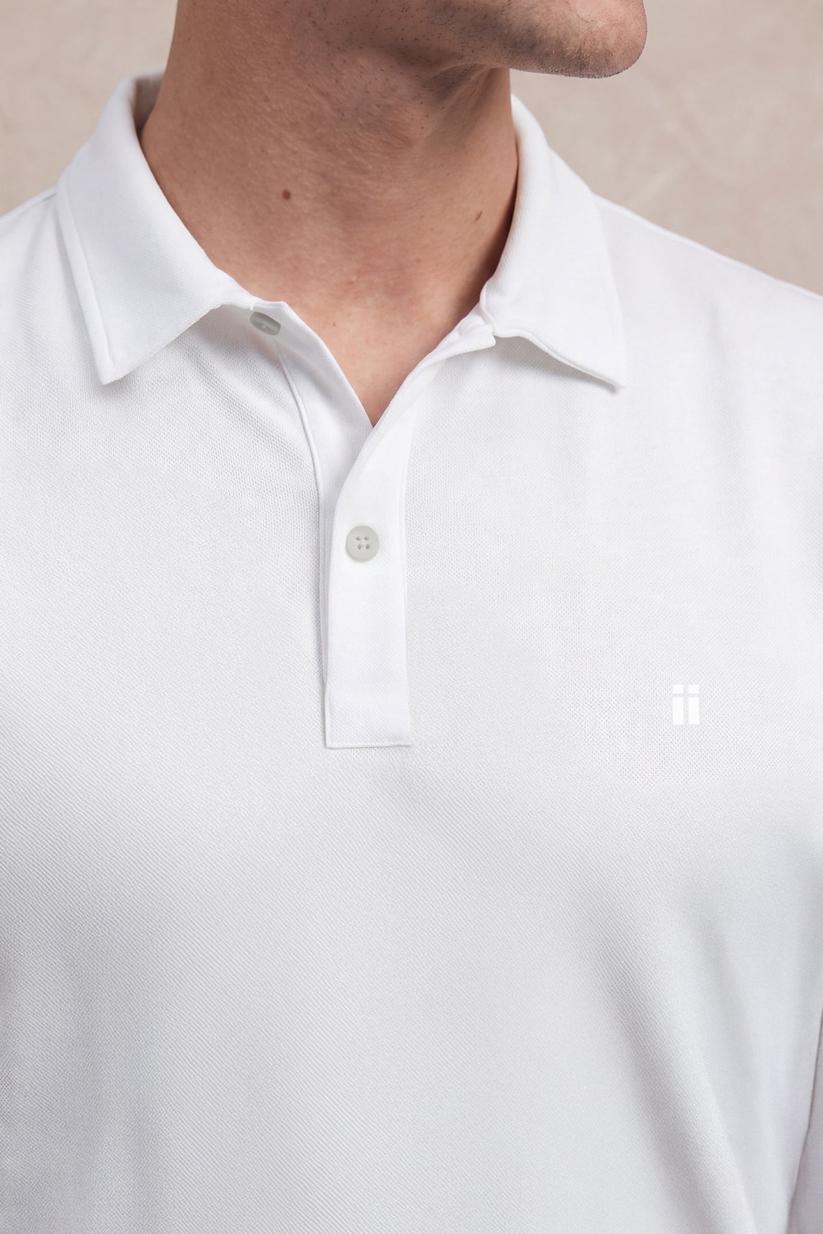Men's white short-sleeve polo shirt Ranger
