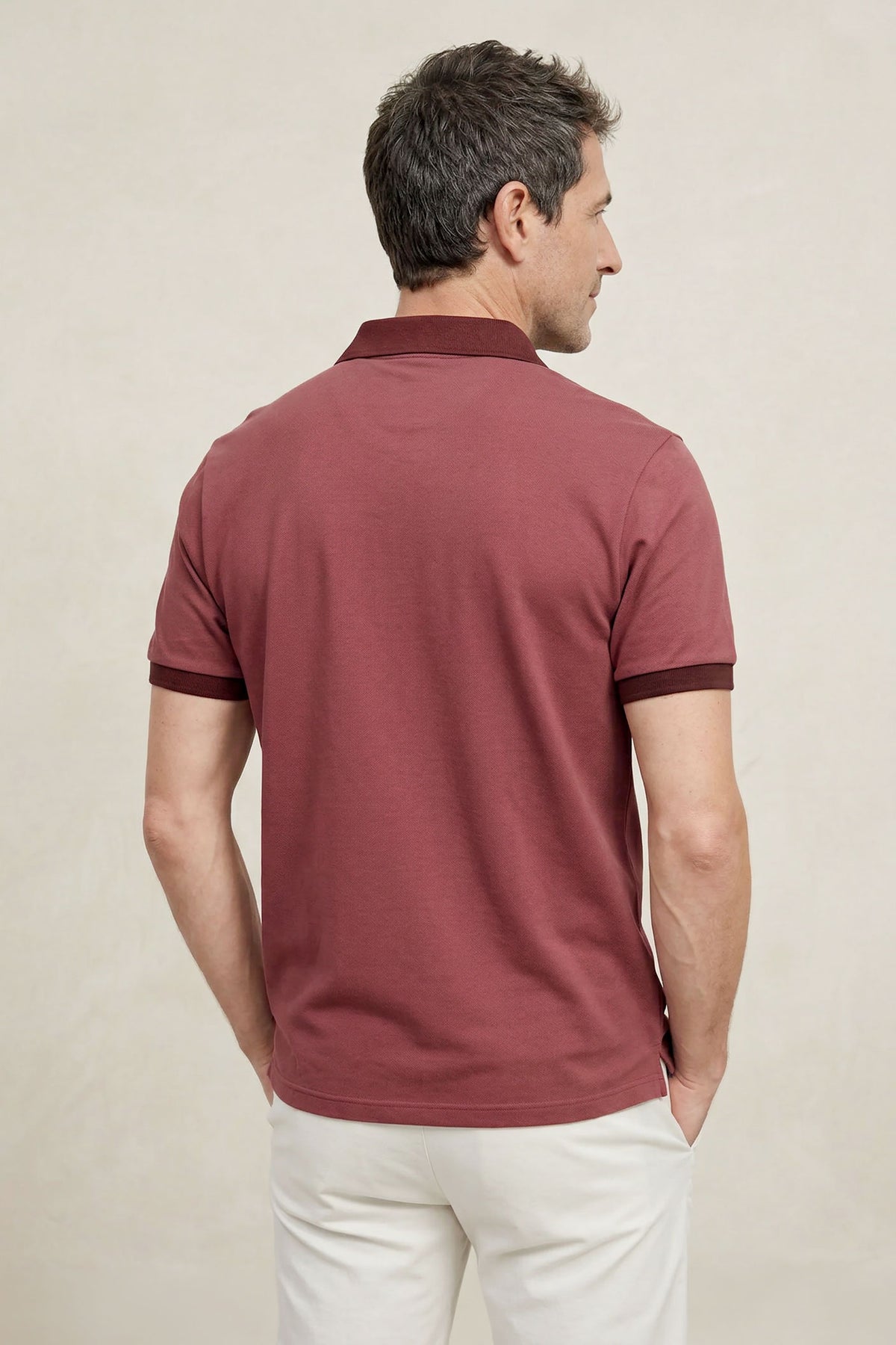 Polo manga corta hombre granate Ranger