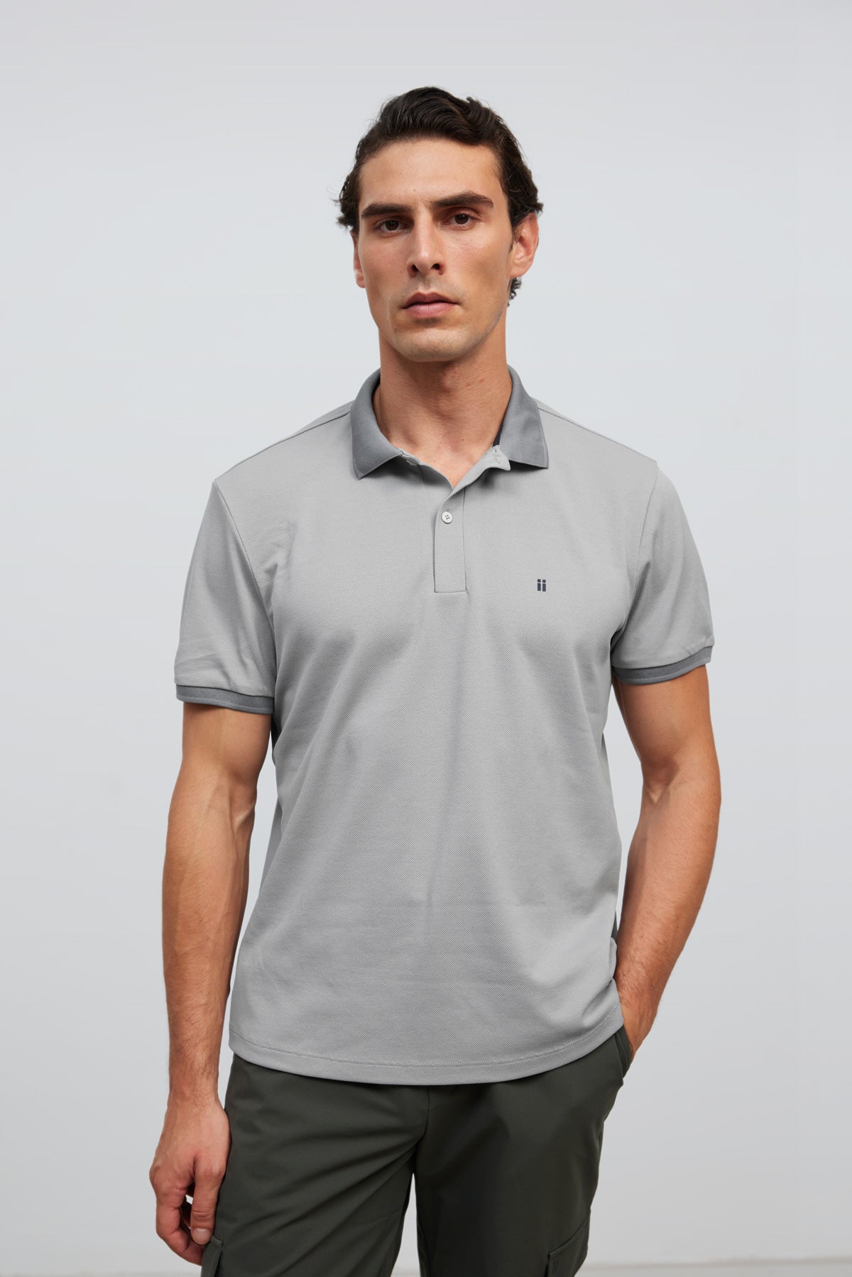 Polo manga corta hombre gris Ranger