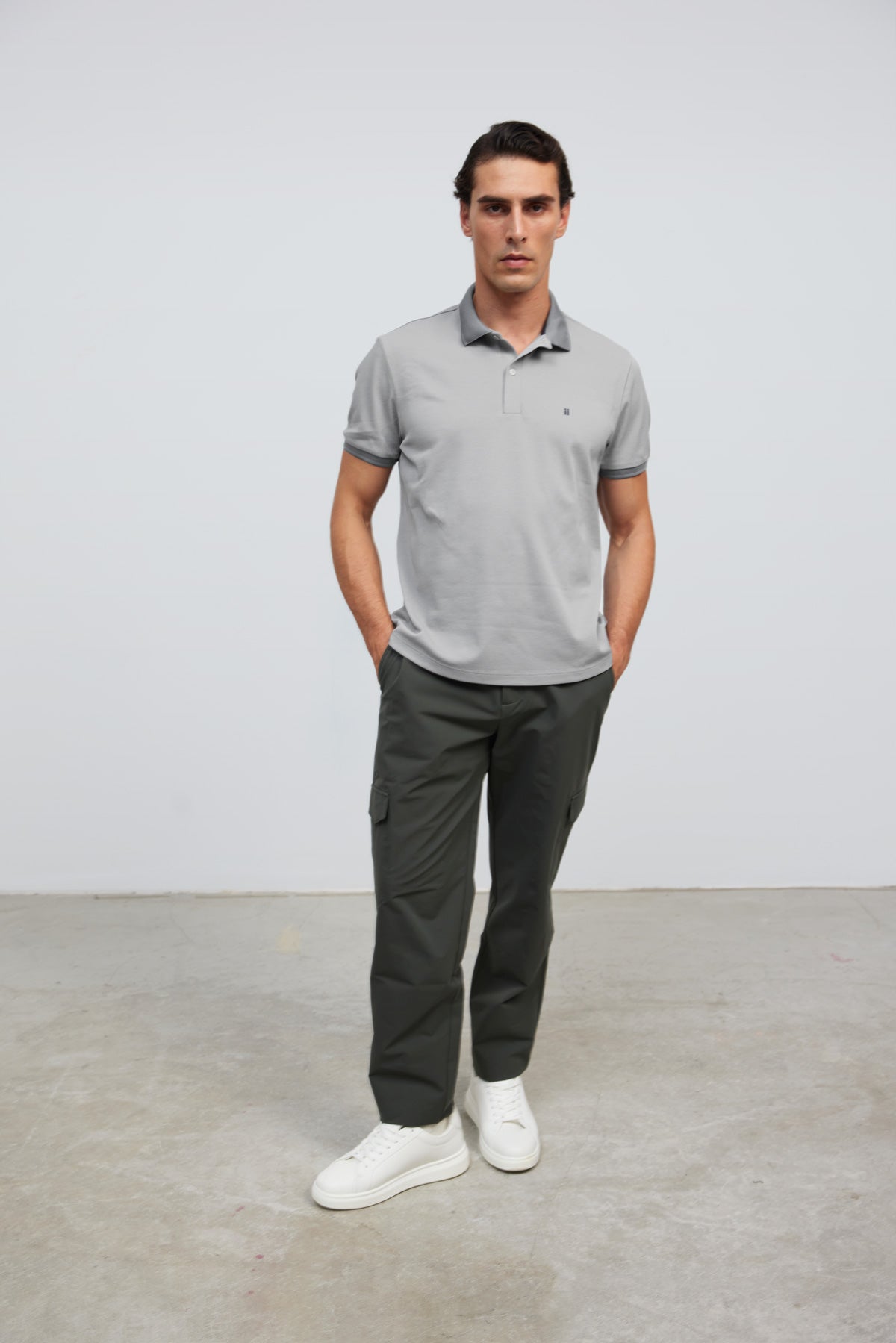 Polo manga corta hombre gris Ranger