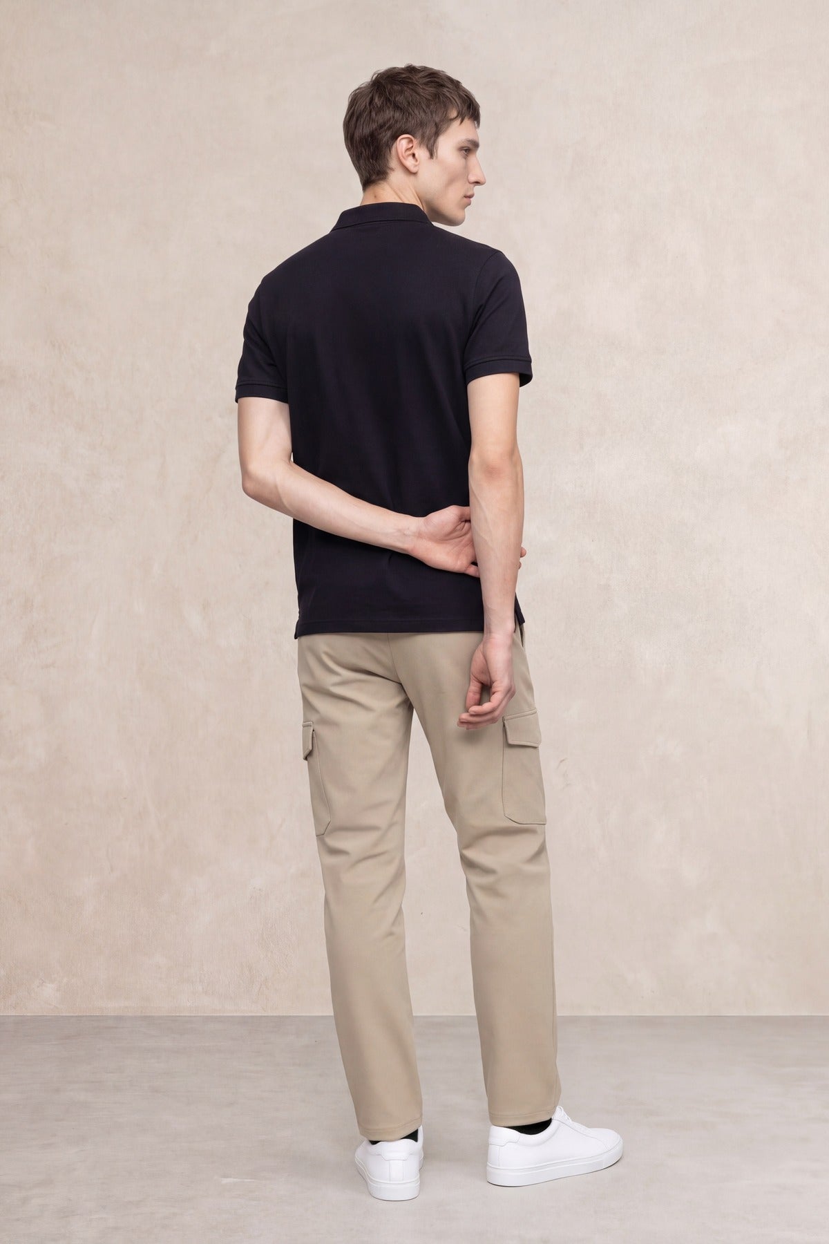Polo manga corta hombre negro Ranger