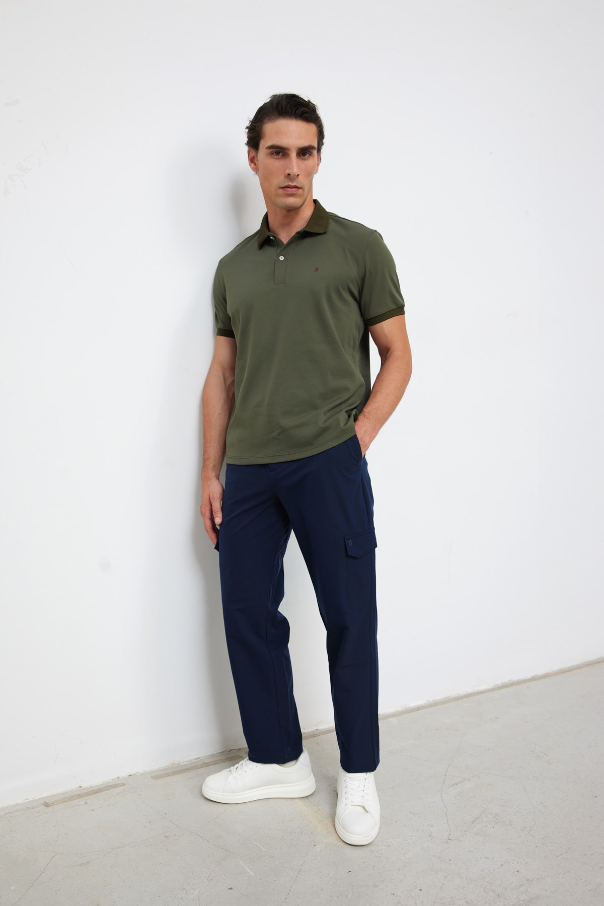 Polo manga corta hombre verde Ranger