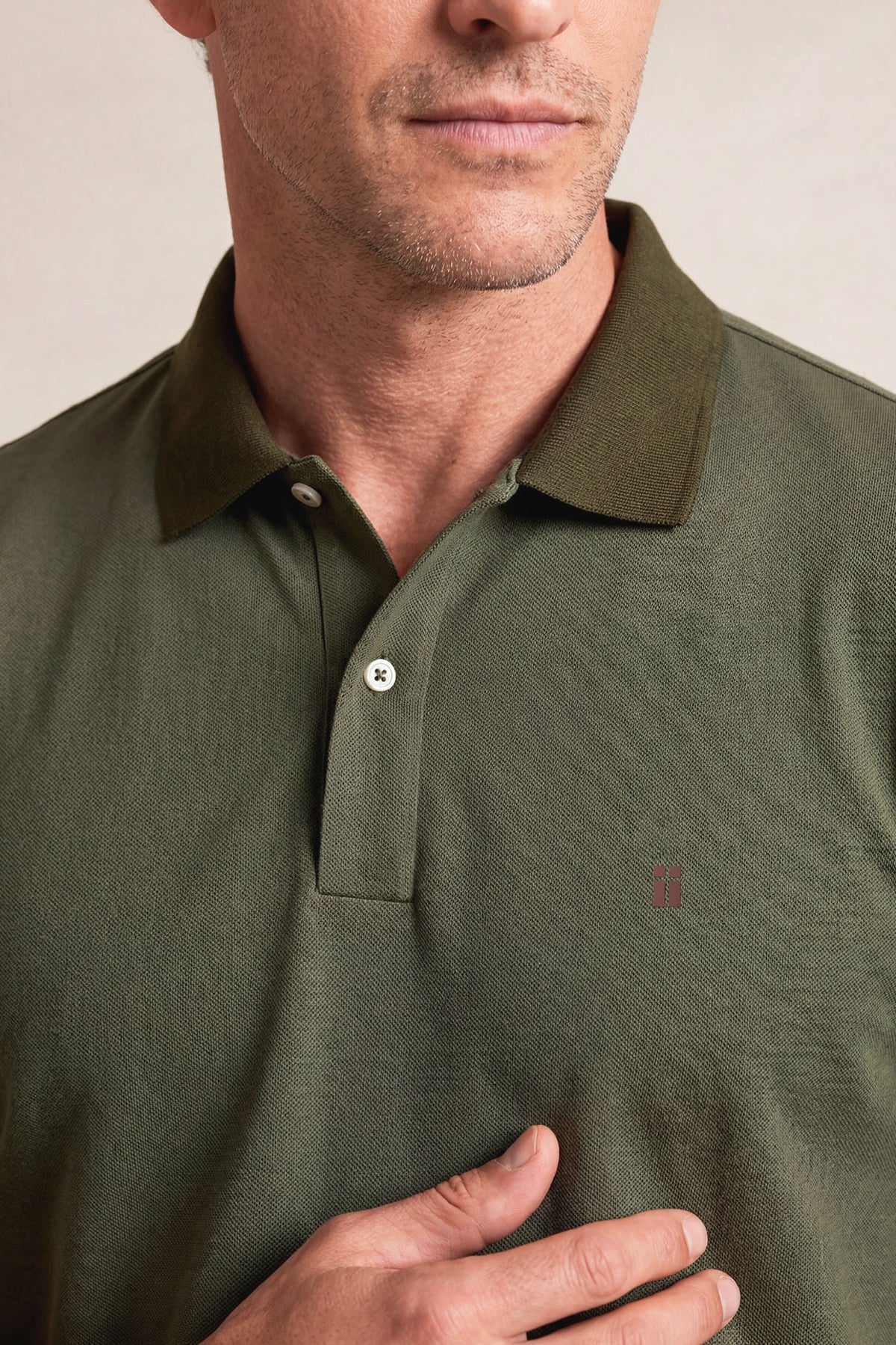 Polo manga corta hombre verde Ranger