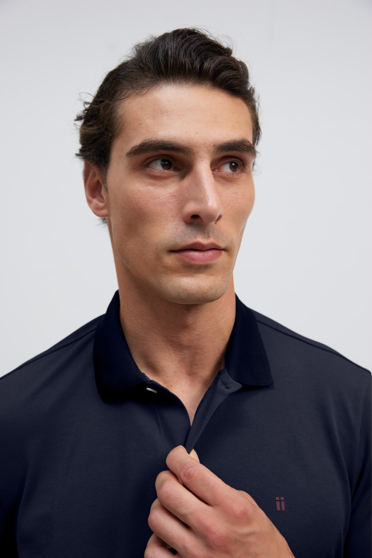 Polo de homem Ranger azul marinho de manga curta