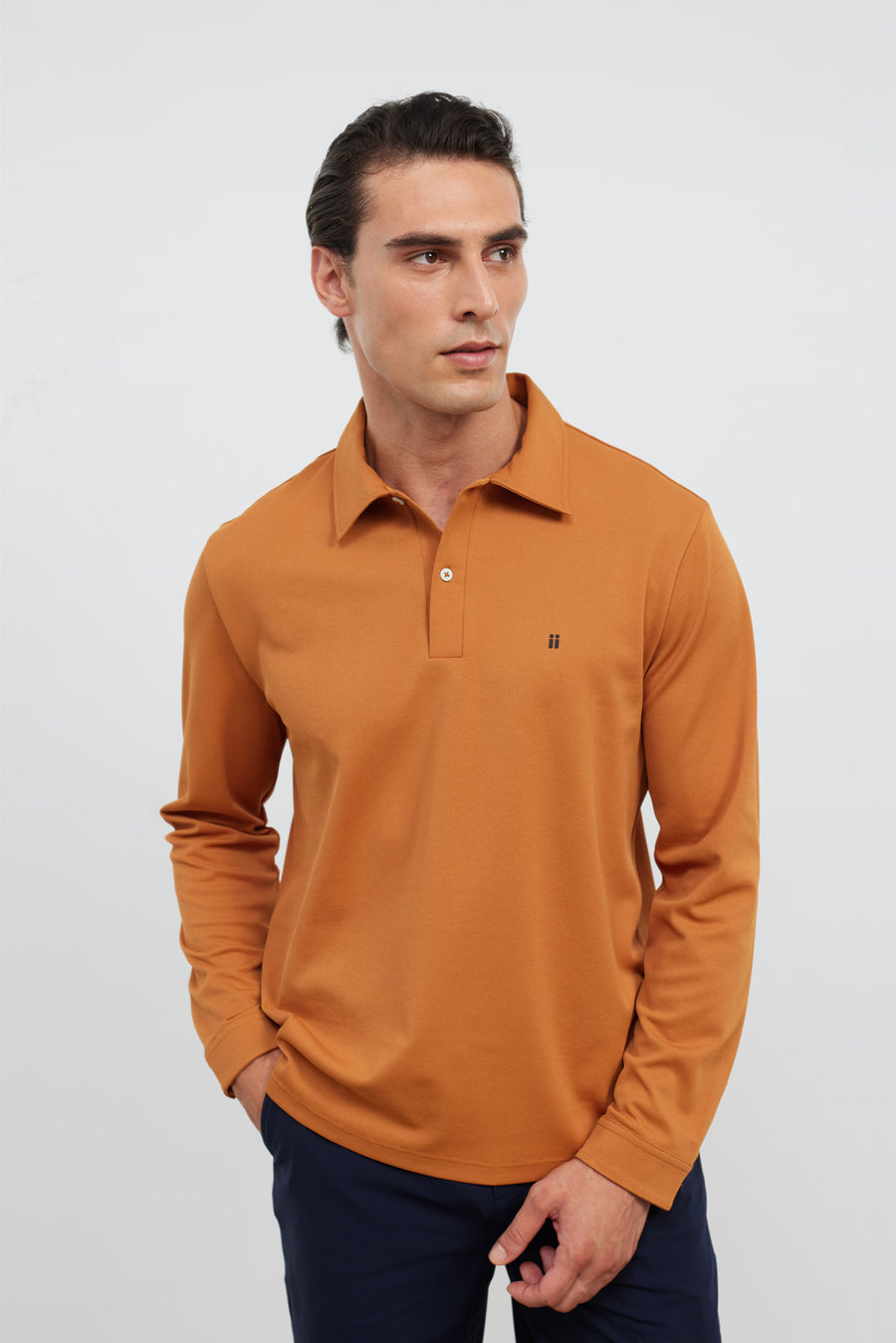 Ranger Hazelnut Men's Long Sleeve Polo
