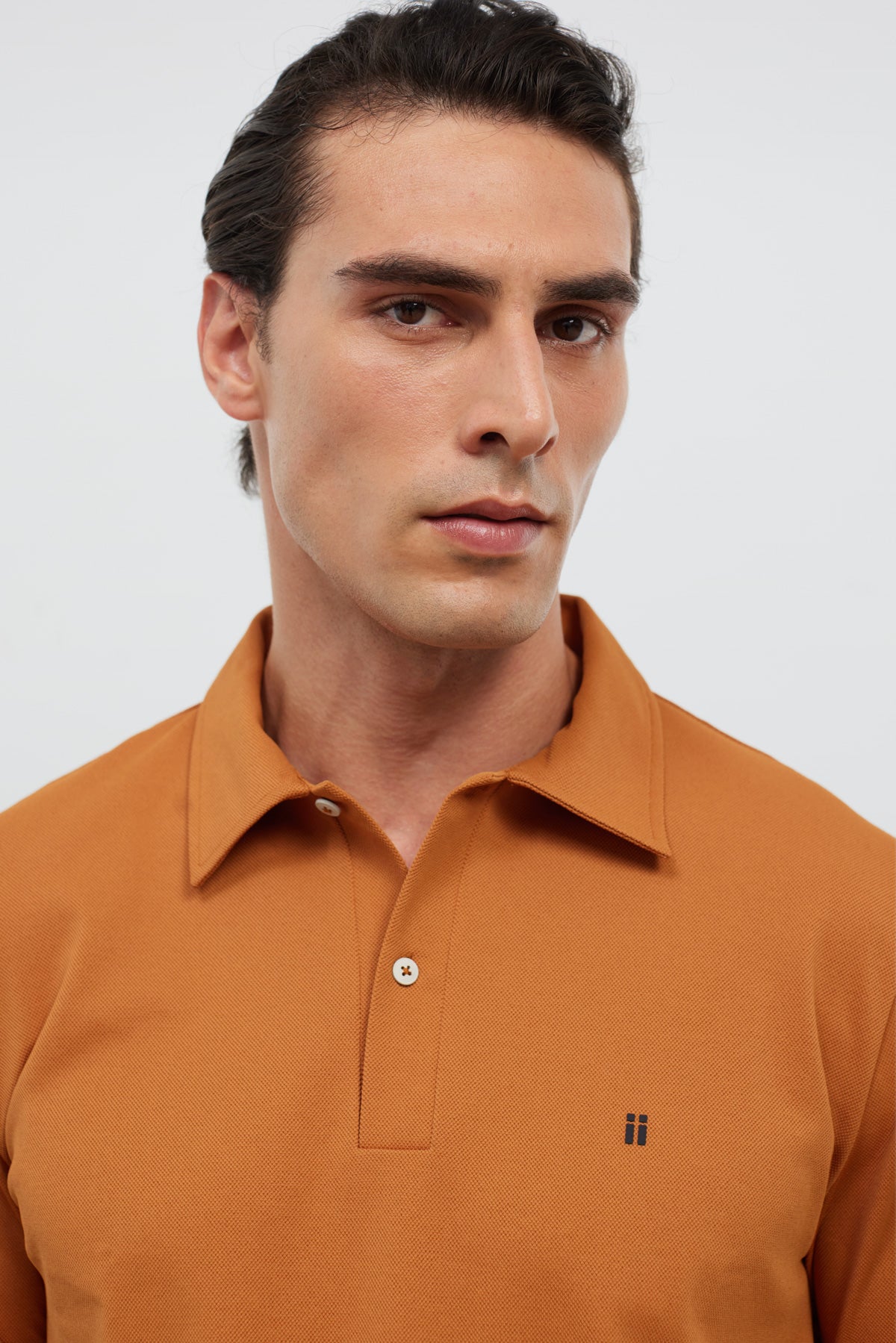 Polo de manga comprida para homem Ranger Hazelnut