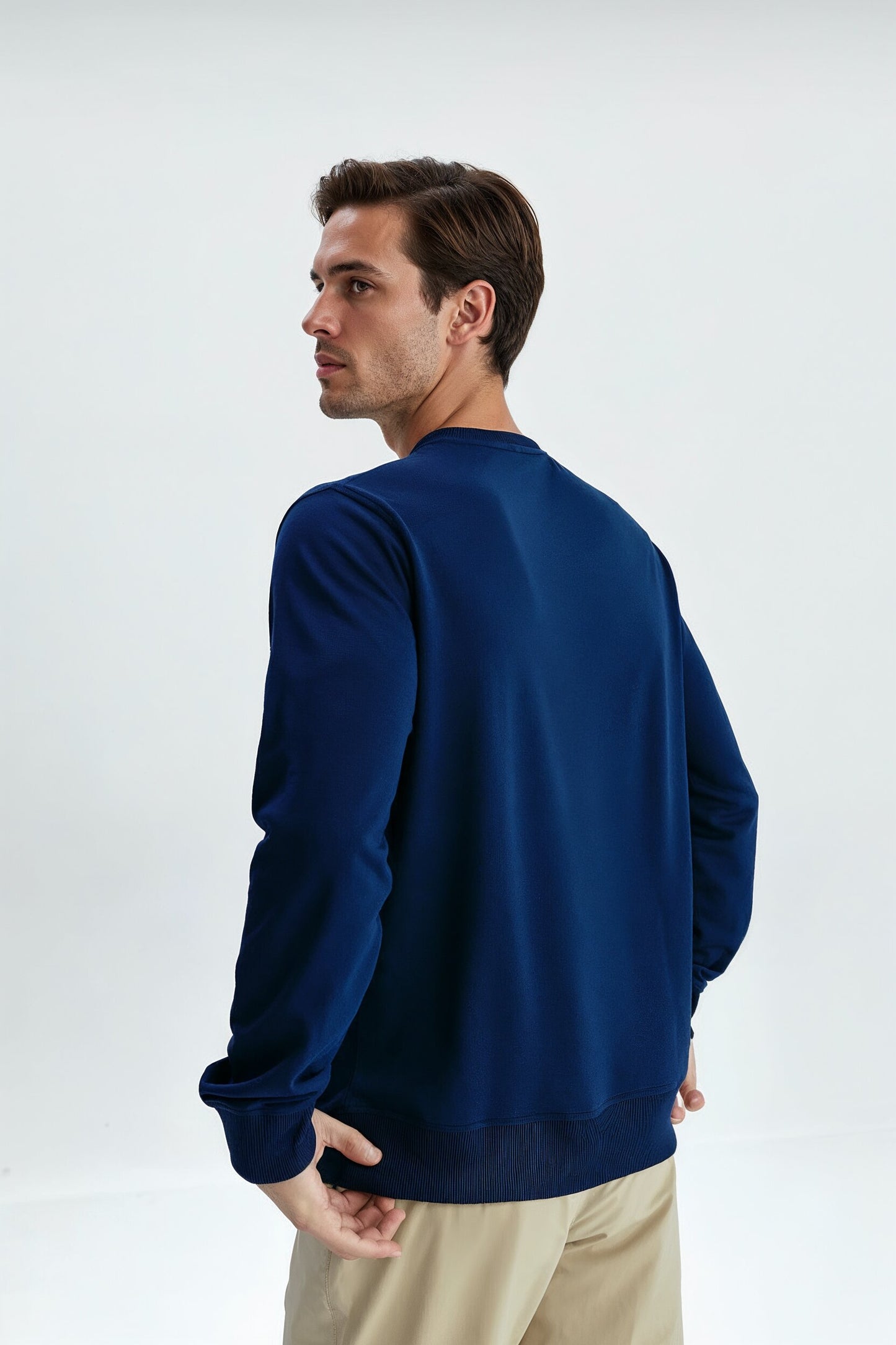 Sudadera Pique Azul Marino