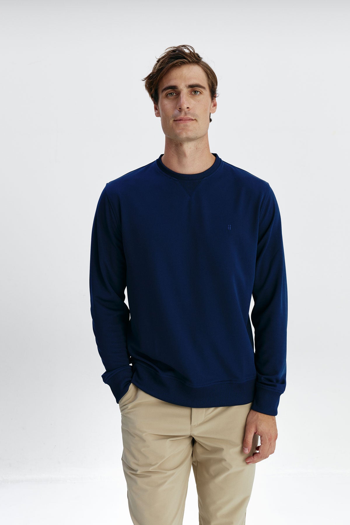 Sudadera Unisex Pique Azul Marino