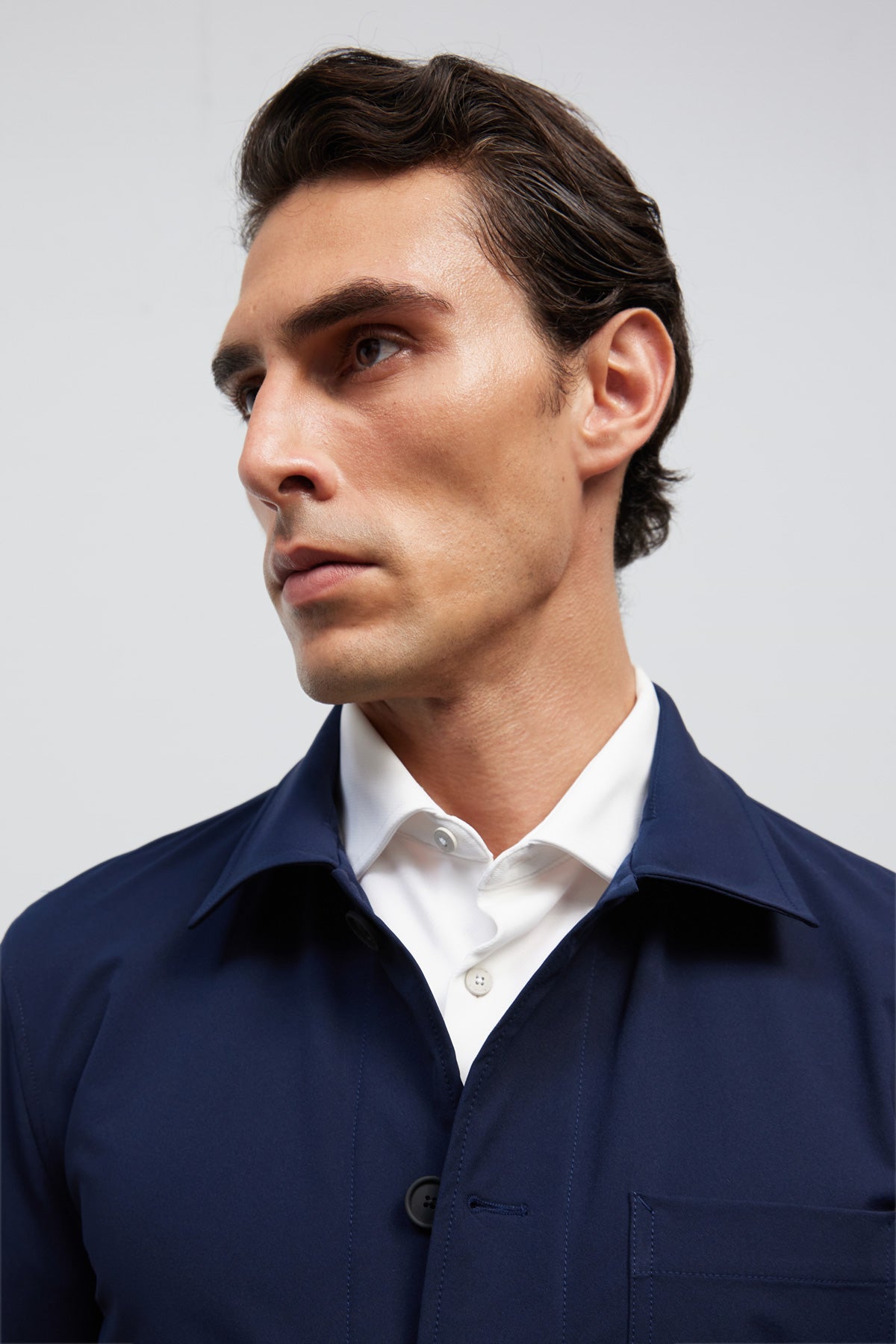 Work jacket masculina azul marinho