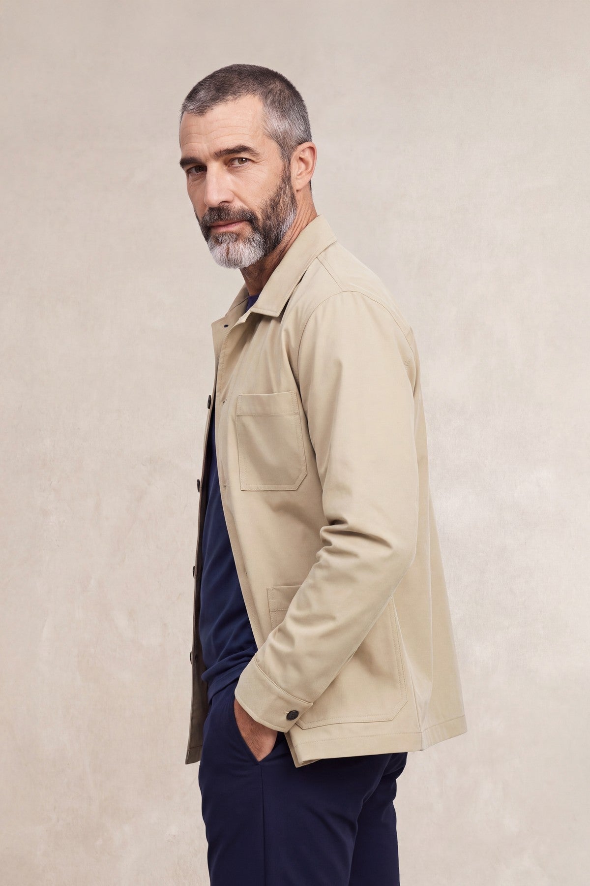 Chaqueta beige Work jacket hombre