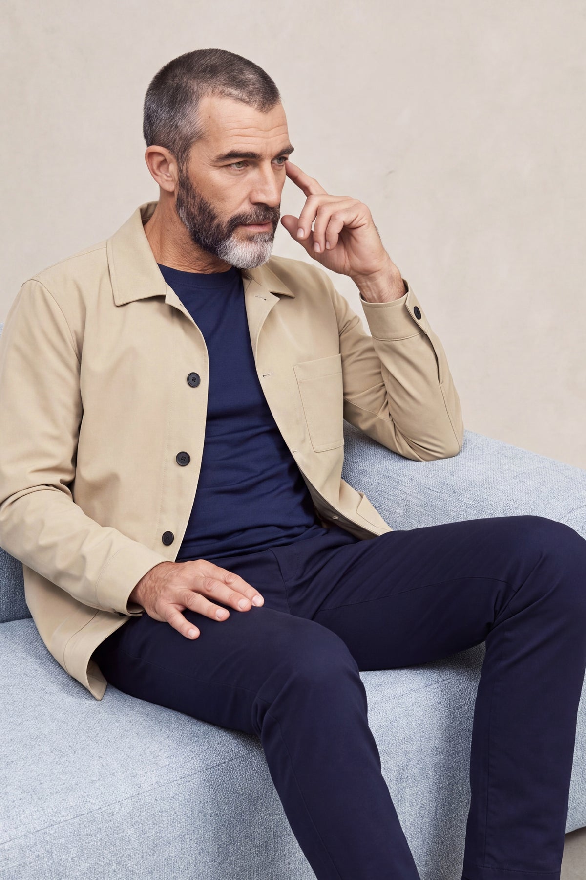 Chaqueta beige Work jacket hombre
