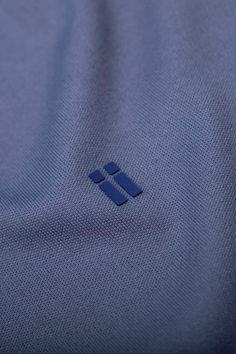 Camiseta hombre azul medio ESTAMPADA