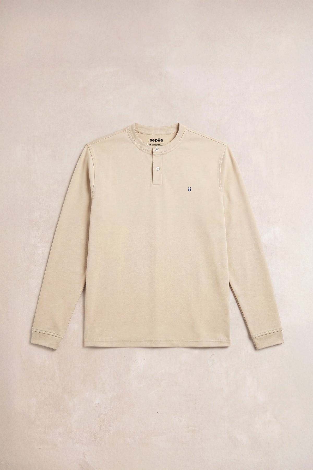 Camiseta polo henley hombre beige Ranger