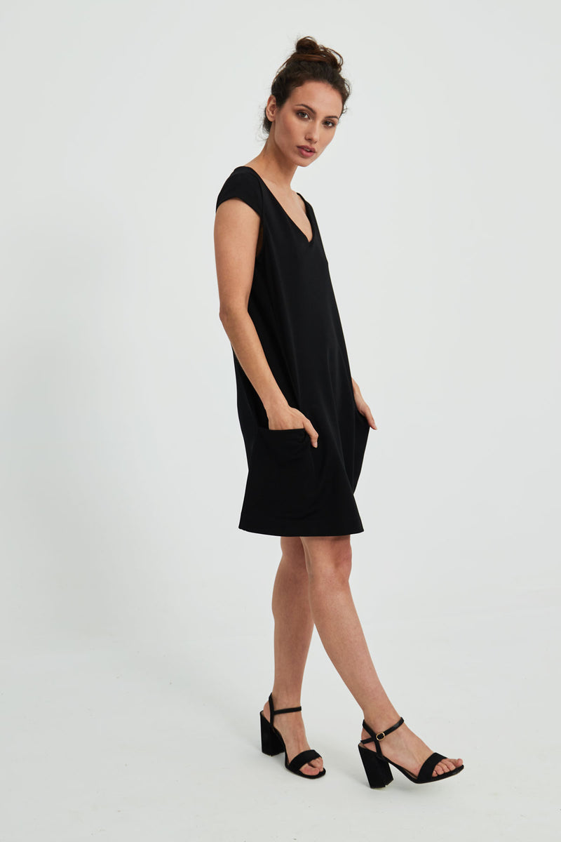 Black maggoo women's dress | Sepiia