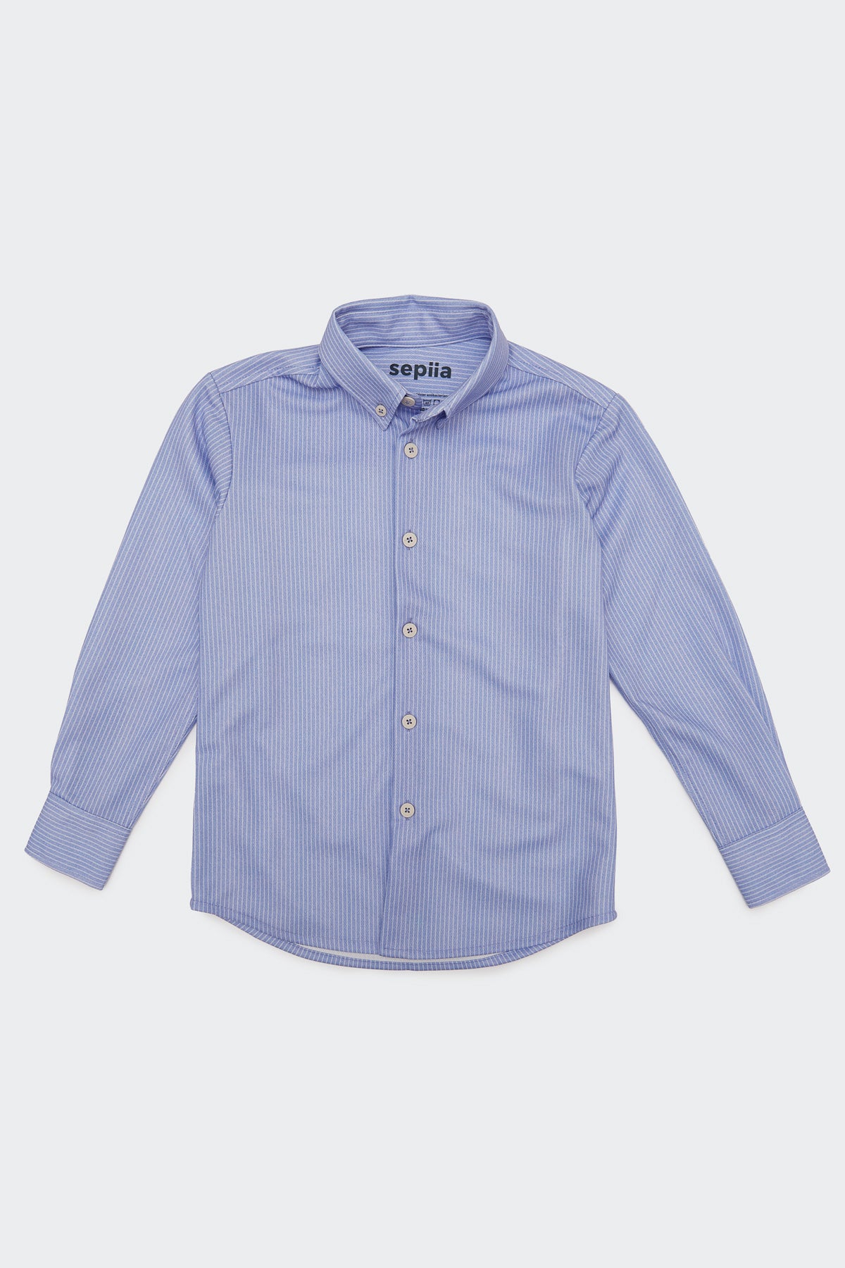 Camisa de niño azul de rayas - Sepiia
