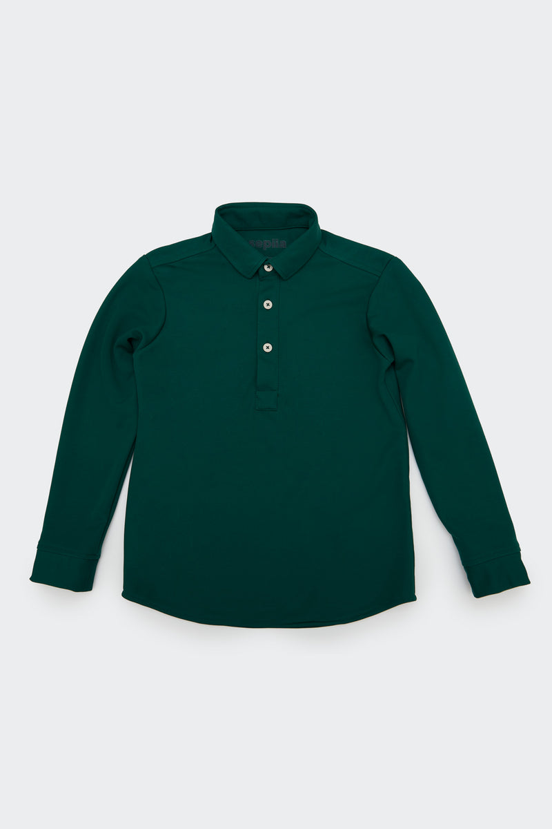 Kiids green woods polo shirt