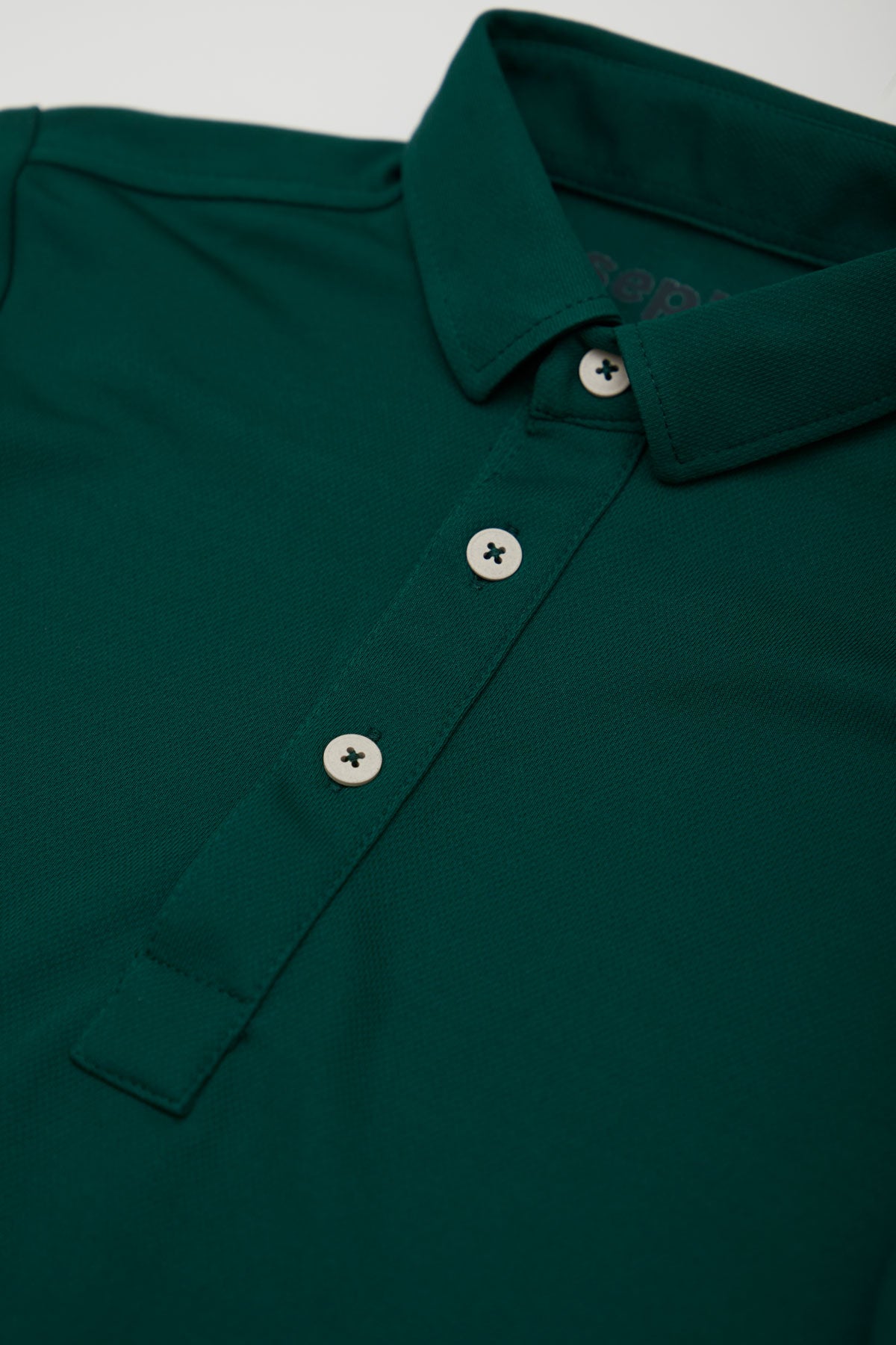Kid's green polo shirt Sepiia, smart fashion