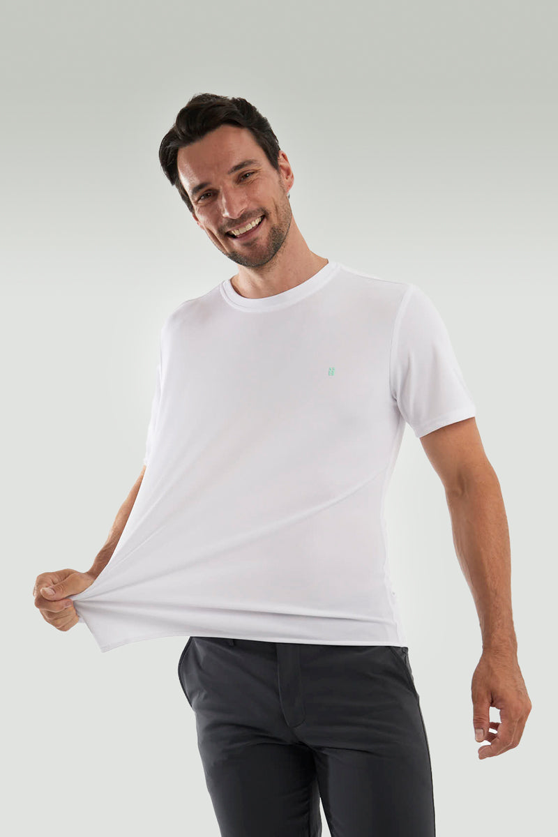 White T-shirt with logo ∞