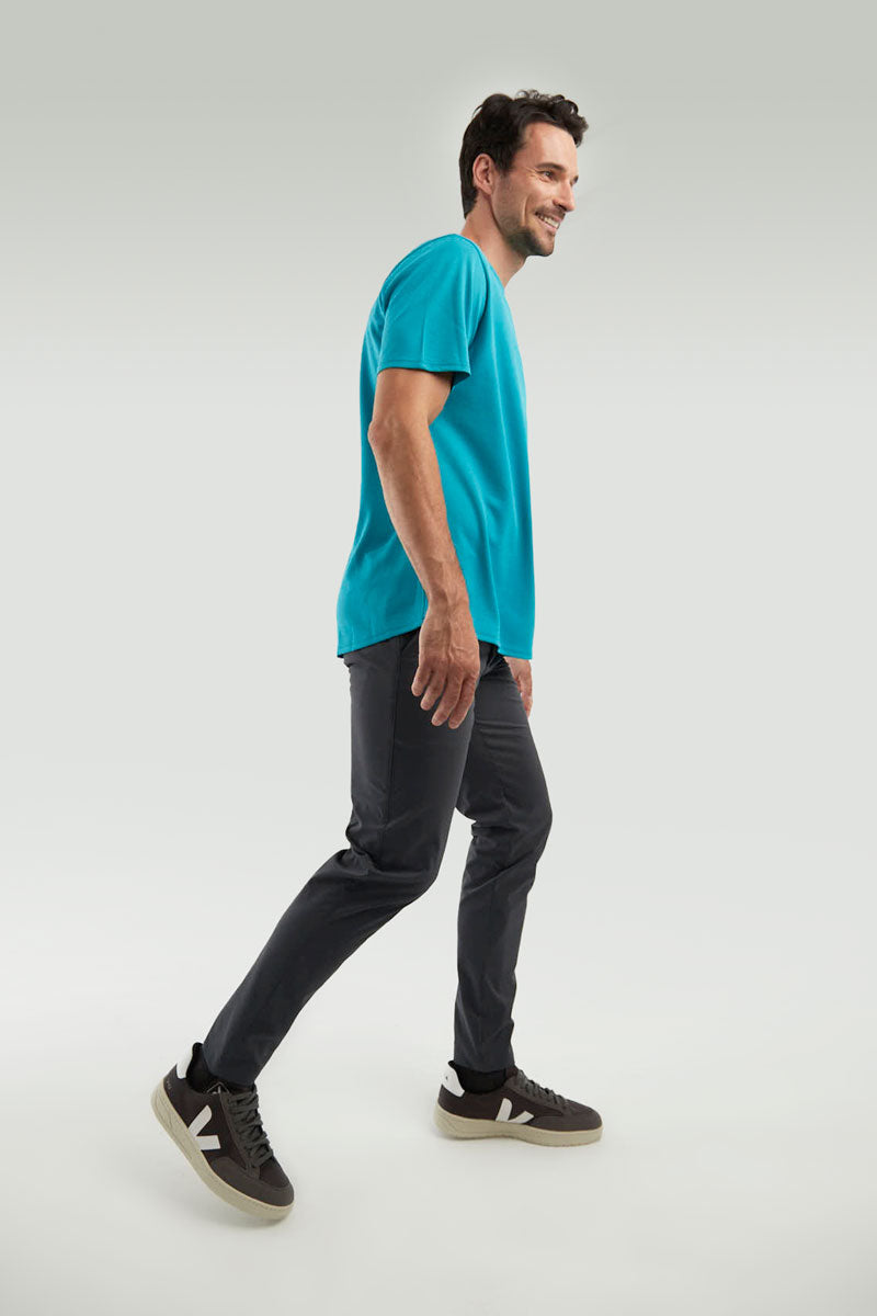 Basic emerald blue T-shirt