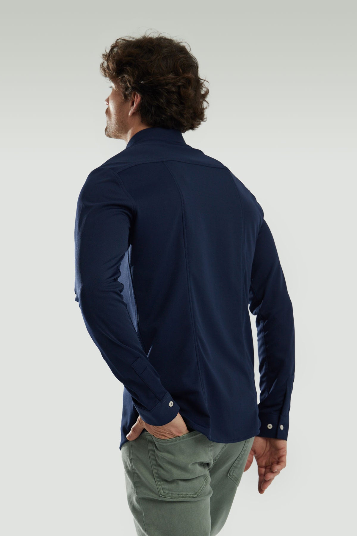 Camisa casual hombre azul marino - Sepiia
